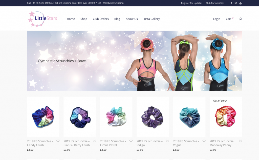 Little Stars - Woocommerce site - Freelance Full Stack Developer in