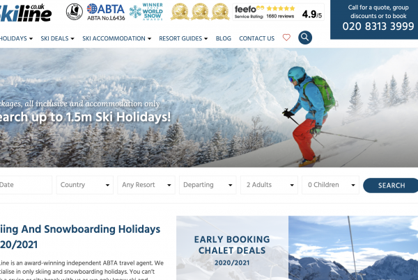 Ski holiday search engine